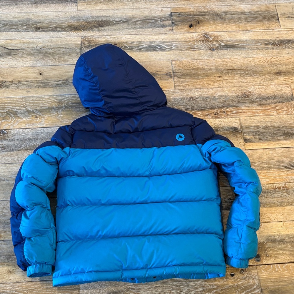 Marmot Kids Blue Puffer Jacket - Picture 6 of 7